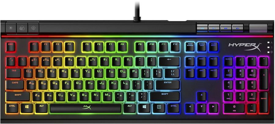 

Клавиатура проводная HyperX Alloy Elite 2, механическая, HyperX Red, подсветка, USB, черный (4P5N3AA), Alloy Elite 2