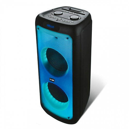 

Акустика BQ PBS3005, 100 Вт, FM, AUX, USB, microSD, Bluetooth, подсветка, черный, PBS3005