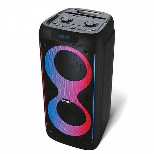 

Акустика BQ PBS3006, 100 Вт, FM, AUX, USB, microSD, Bluetooth, подсветка, черный, PBS3006