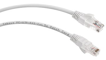 

Патч-корд UTP кат.5e, 5 м, RJ45-RJ45, белый, CU, Cabeus (PC-UTP-RJ45-Cat.5e-5m-WH)