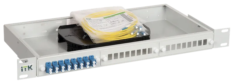 

Кросс оптический ITK FOBX24-1U-24SCUS09, 1U, в стойку 19", 24 шт.xSC, SM 9/125 OS2, серый (FOBX24-1U-24SCUS09), FOBX24-1U-24SCUS09