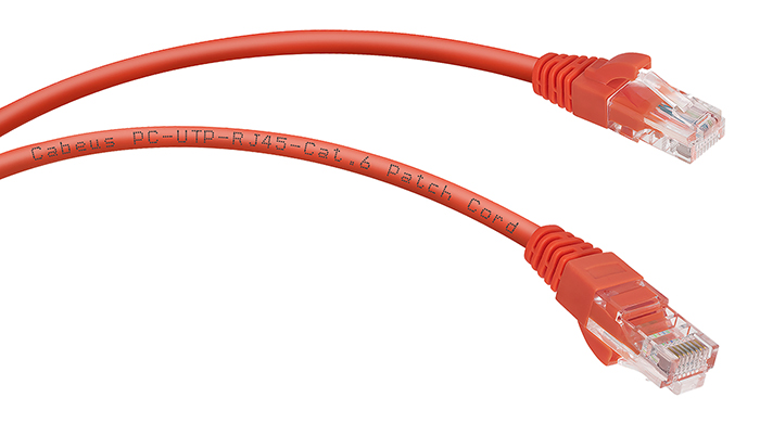 

Патч-корд UTP кат.6, 5 м, RJ45-RJ45, красный, CU, Cabeus (PC-UTP-RJ45-Cat.6-5m-RD)