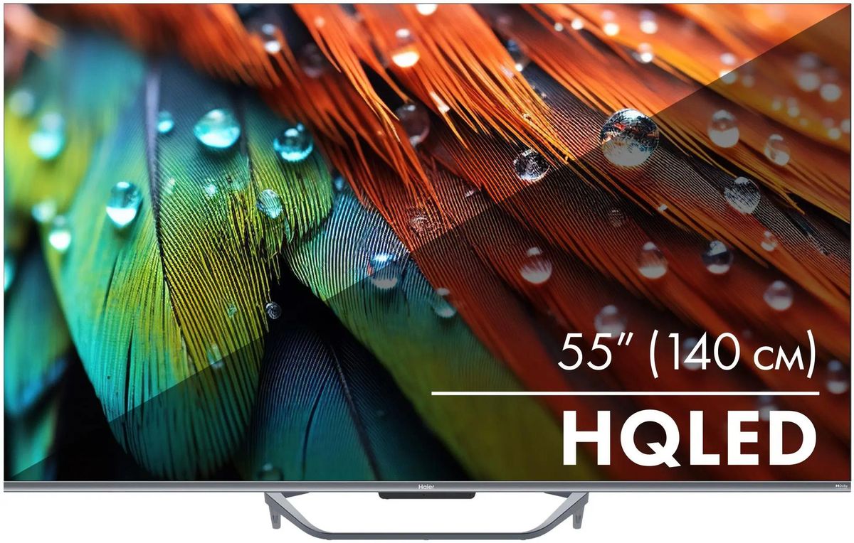 Телевизор 55" Haier Smart TV S4, 3840x2160, серебристый