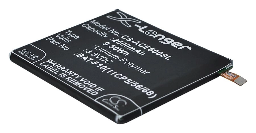

Аккумулятор CameronSino CS-ACE600SL для Acer Liquid E600, 2500 (BAT-F10), CS-ACE600SL