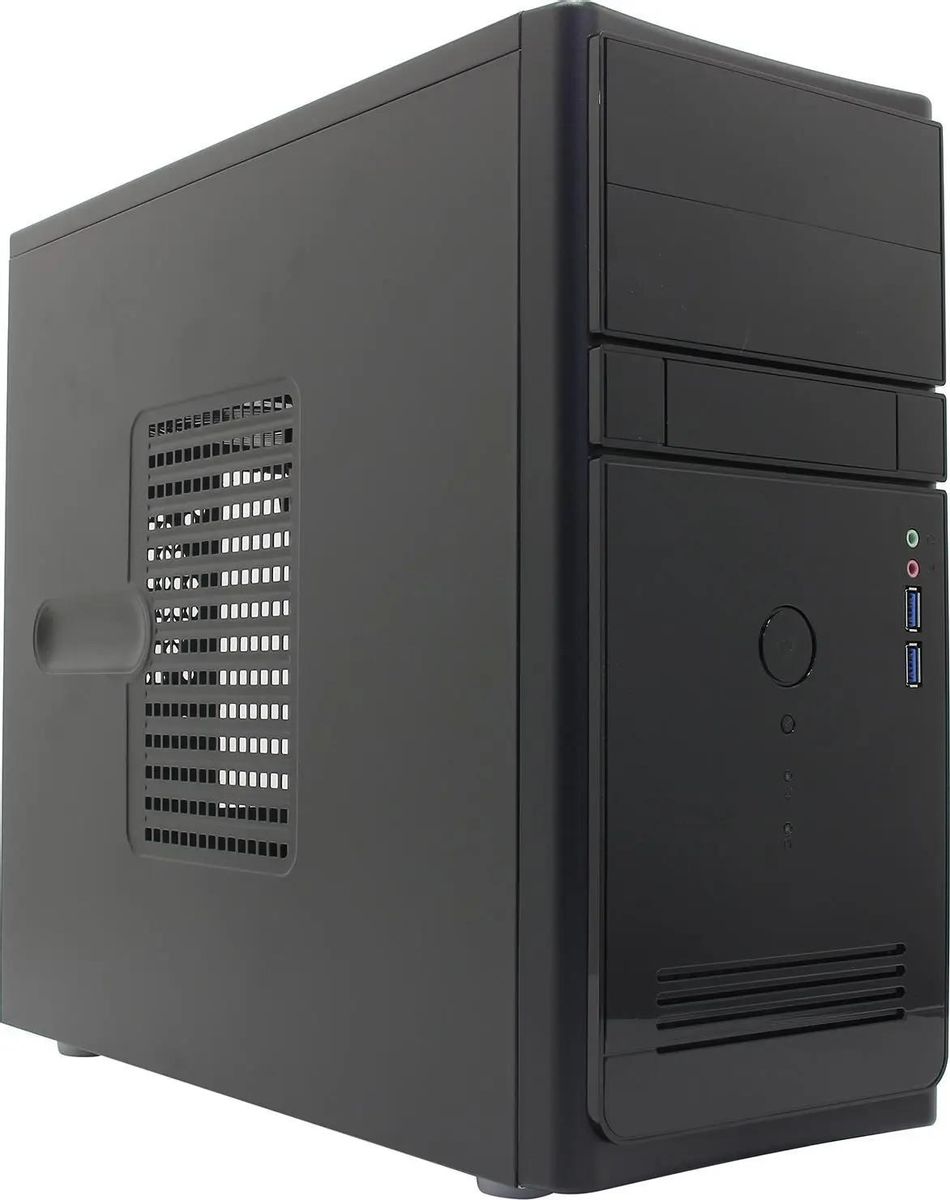 Корпус INWIN ENR021BL, mATX, Mini-Tower, 2xUSB 3.0, черный, 450 Вт (RB-S450HQ7-0)