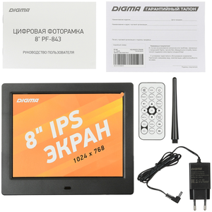 Цифровая фоторамка Digma PF-843