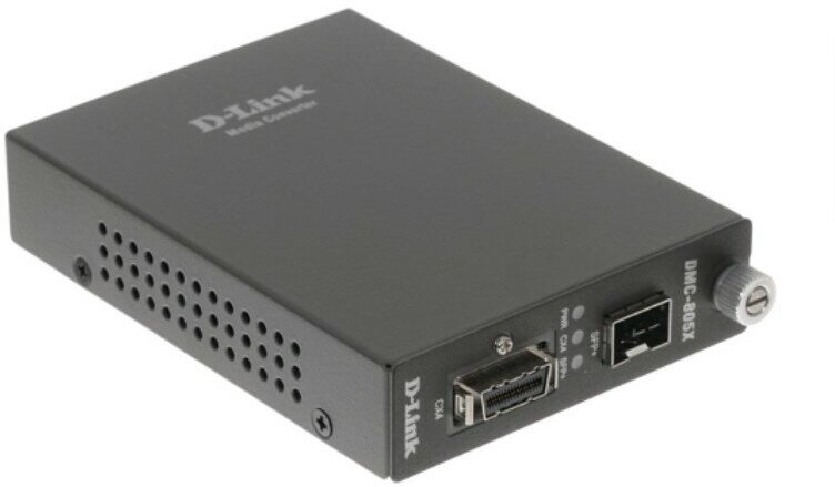 

Медиаконвертер D-Link DMC-805X, 1x10GBase-CX4, 1x10GBase-X SFP+, DMC-805X