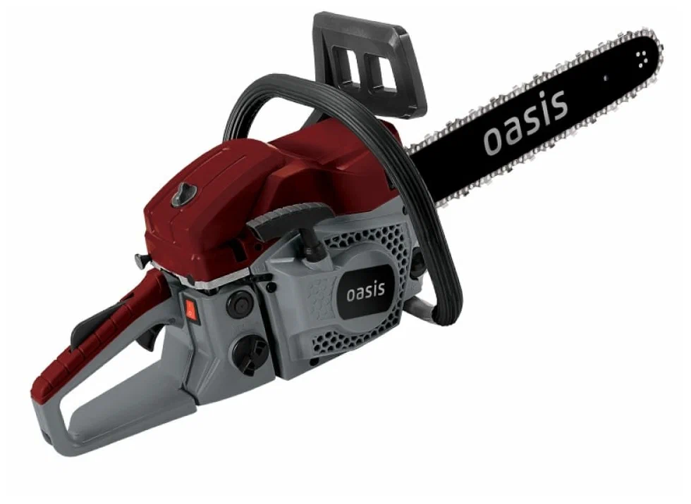 

Бензопила OASIS GS-4516 (R), 2 кВт, 2.7 л.с., бензиновая, шина 40 см, шаг 0.325 дюйма, емкость топливного бака 560 мл, 6.5 кг, GS-4516 (R)
