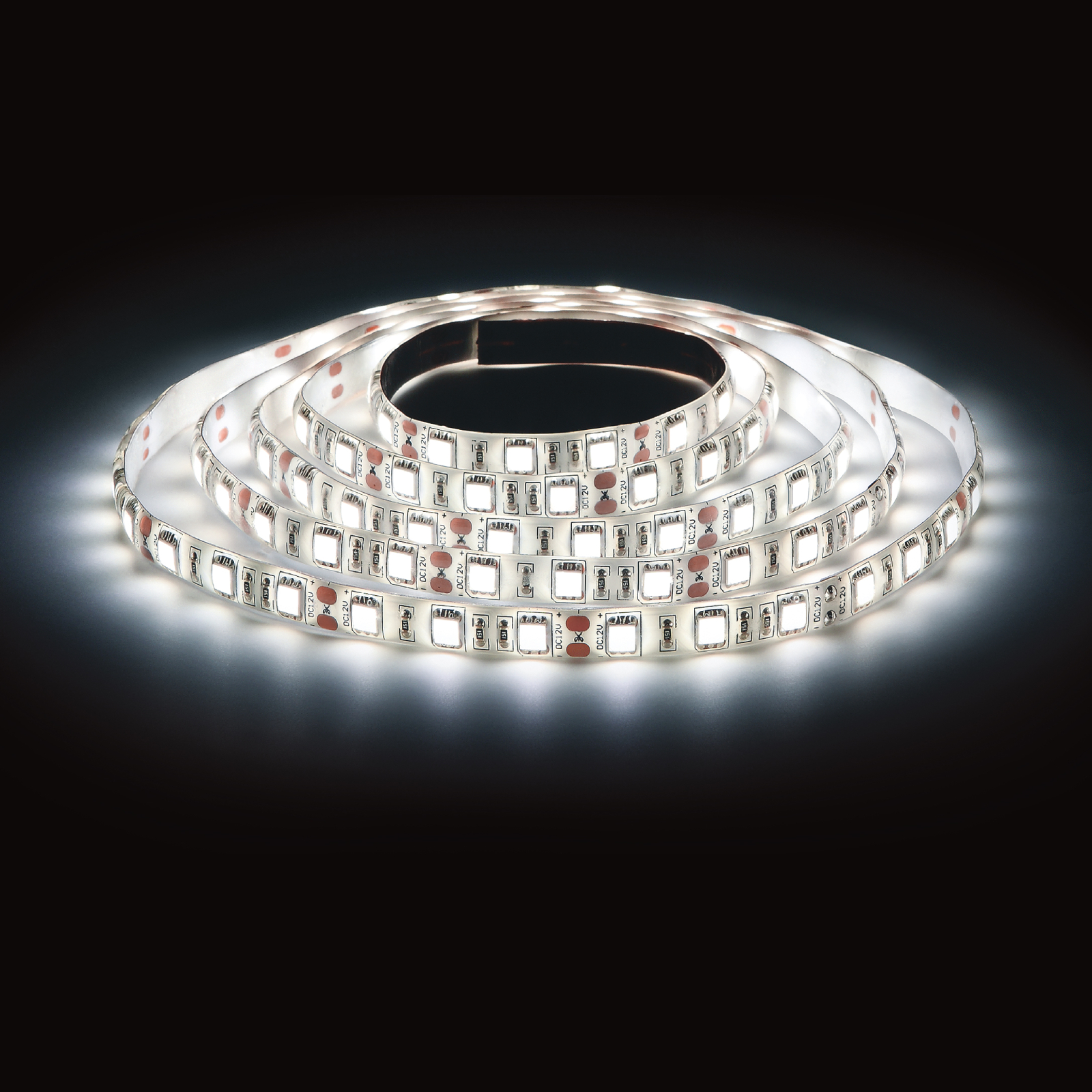 Лента светодиодная Эра 2835kit-4,8-60-12-IP65-6500-5m, 5 м, SMD 2835, 4.8 Вт на метр, 6500 K (Б0043063)