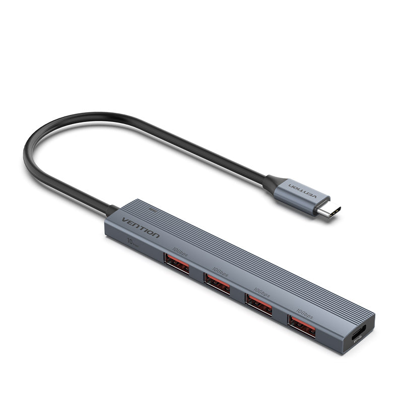 USB-концентратор Vention 5-in-1, 4xUSB 3.0, серый (CKHHB)