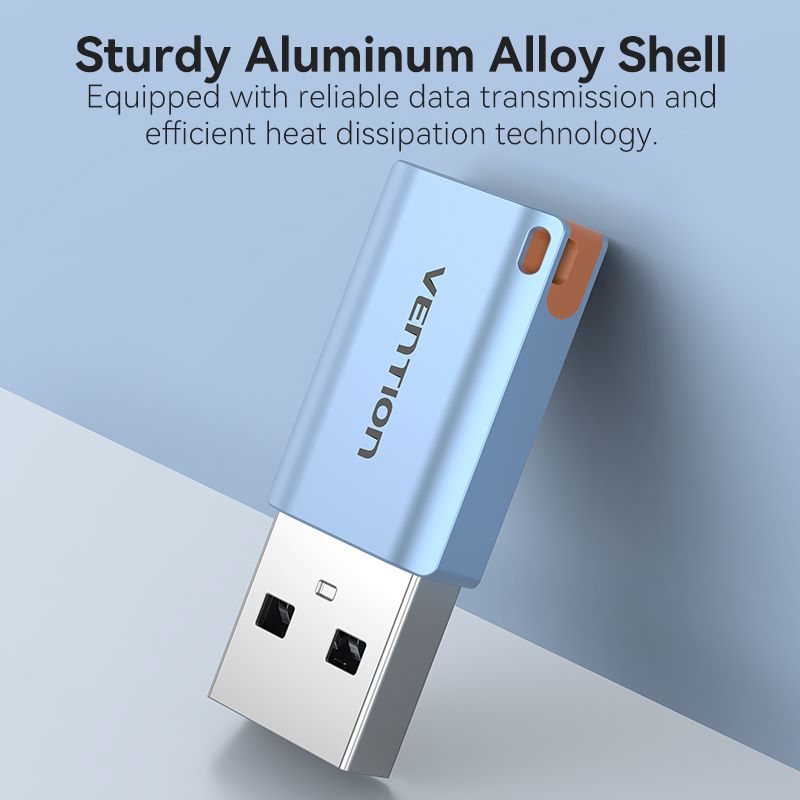 

Переходник (адаптер) USB 3.1(Am)-USB 3.1 Type-C(m), OTG, быстрая зарядка, 3А, серый, Vention CUA (CUAH0), CUA