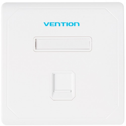 

Панель лицевая Vention настенная (тип 86), 1 порт для под модули Keystone, белый (IFDW0)