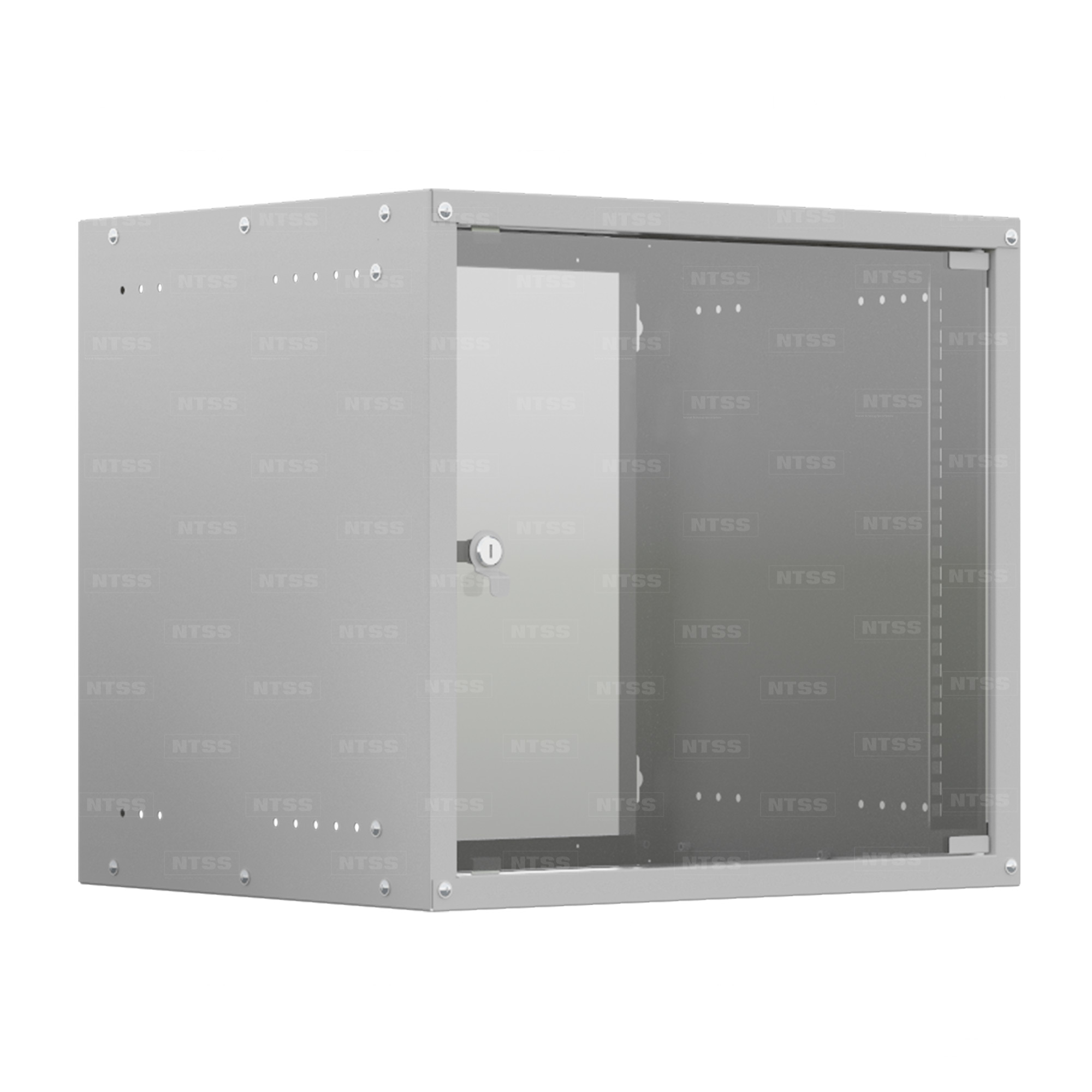 Шкаф телекоммуникационный настенный 12U 550x450 мм, стекло/металл, серый, NTSS LIME NTSS-WL12U5545GS (NTSS-WL12U5545GS)