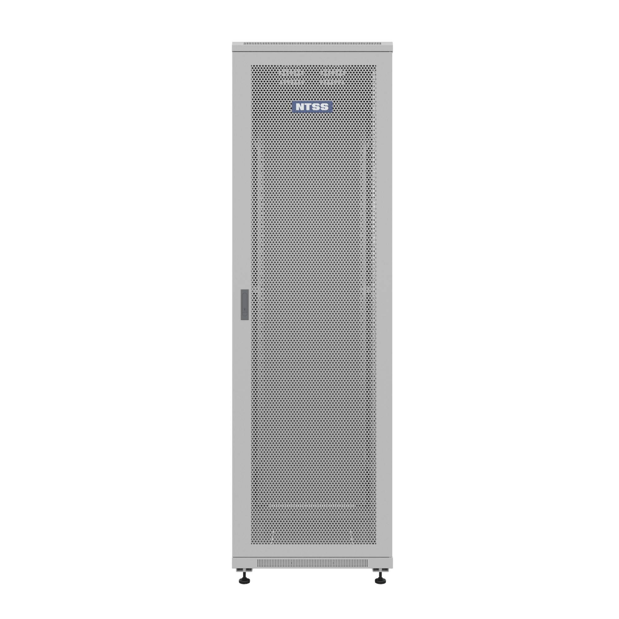 Шкаф телекоммуникационный напольный 42U 600x1000 мм, перфорация/металл, серый, NTSS ПРЕМИУМ NTSS-R42U60100PD/PDD (NTSS-R42U60100PD/PDD)