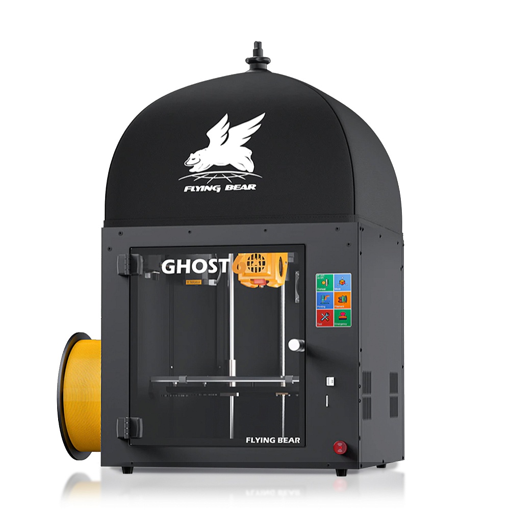 

3D принтер Flying Bear Ghost 6, FDM/FFF/PJP, ABS, CopperFILL, Flex, HIPS, Nylon, PETG, PLA, SBS, Wood, USB, черный (Flying Bear Ghost6), 6