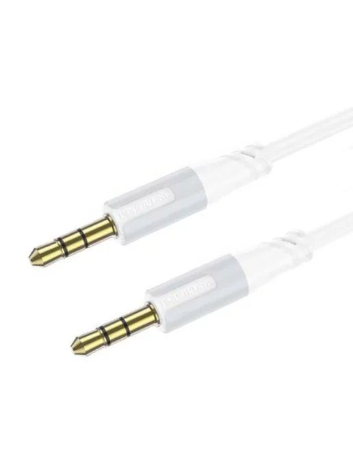 

Кабель Jack 3.5mm(M)-Jack 3.5mm(M), экранированный, 1 м, белый Borofone Creator BL19, BL19