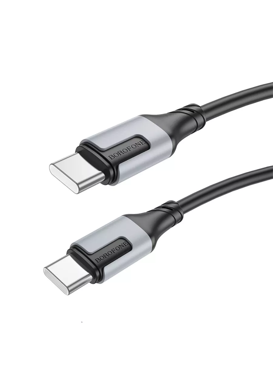 

Кабель USB Type-C-USB Type-C, 3А, 60 Вт, 1 м, черный, Borofone Creator BX101, BX101