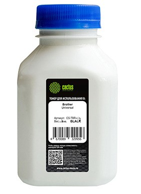 

Тонер Cactus CS-TBR-40, бутыль 40 г, черный, совместимый для Brother Brother Universal, CS-TBR-40
