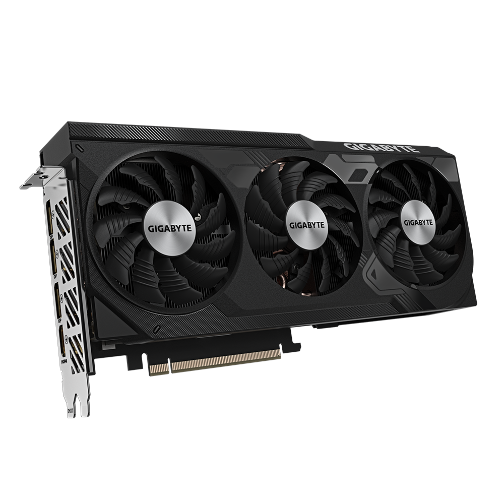 

Видеокарта GIGABYTE NVIDIA GeForce RTX 4070Ti SUPER WINDFORCE OC, 16Gb GDDR6X, 256 бит, PCI-E, HDMI, 3DP, Retail (GV-N407TSWF3OC-16GD), WINDFORCE OC