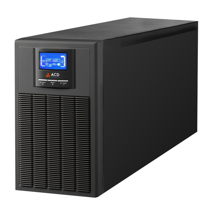 

ИБП ACD Энергетика PW-TowerLine 3000I, 3000 В·А, 2.7 кВт, IEC, черный (83-322377-00G), PW-TowerLine 3000I
