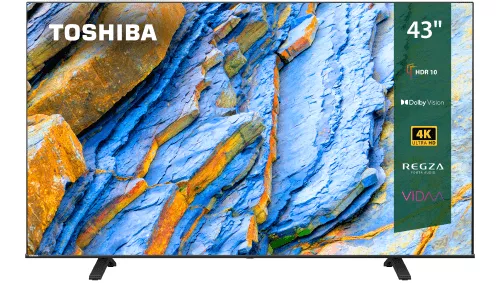 

Телевизор 43" Toshiba 43C350LE, 3840x2160, DVB-T /T2 /C, HDMIx3, USBx2, WiFi, Smart TV, черный (43C350LE), 43C350LE