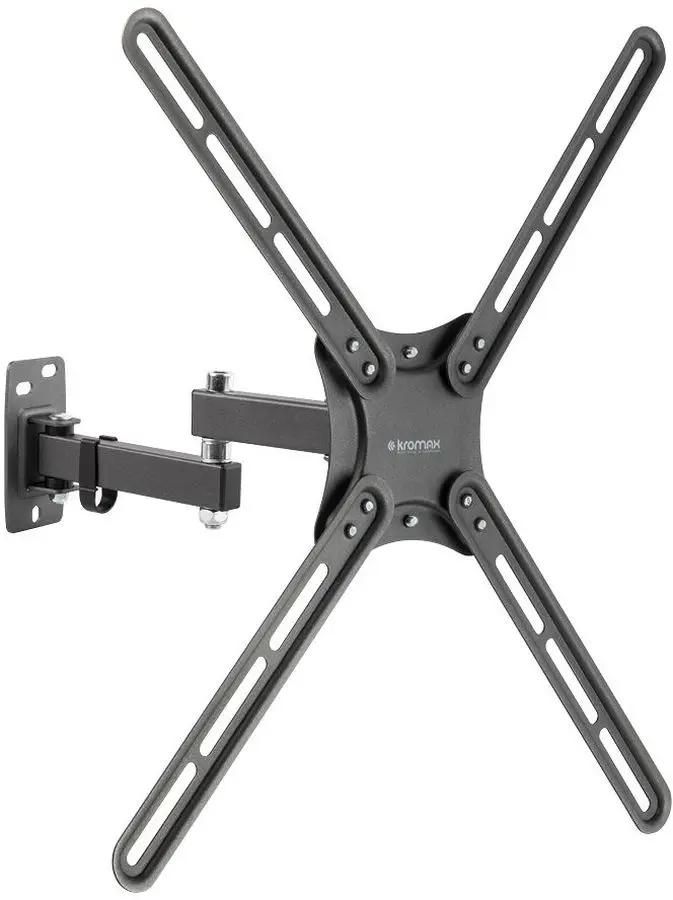 

Кронштейн настенный для телевизоров KROMAX CORBEl-7, 22"-65", VESA 75x75мм-400x400мм, наклонный, поворотный, портрет-альбом, до 30 кг, черный (90467), CORBEl-7