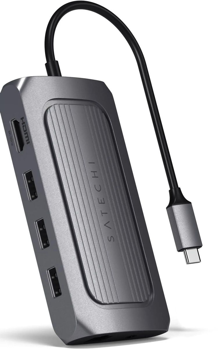 

Док-станция Satechi ST-U4MA3M, 7680x4320 (8K), USB Type-C, серебристый (ST-U4MA3M), ST-U4MA3M