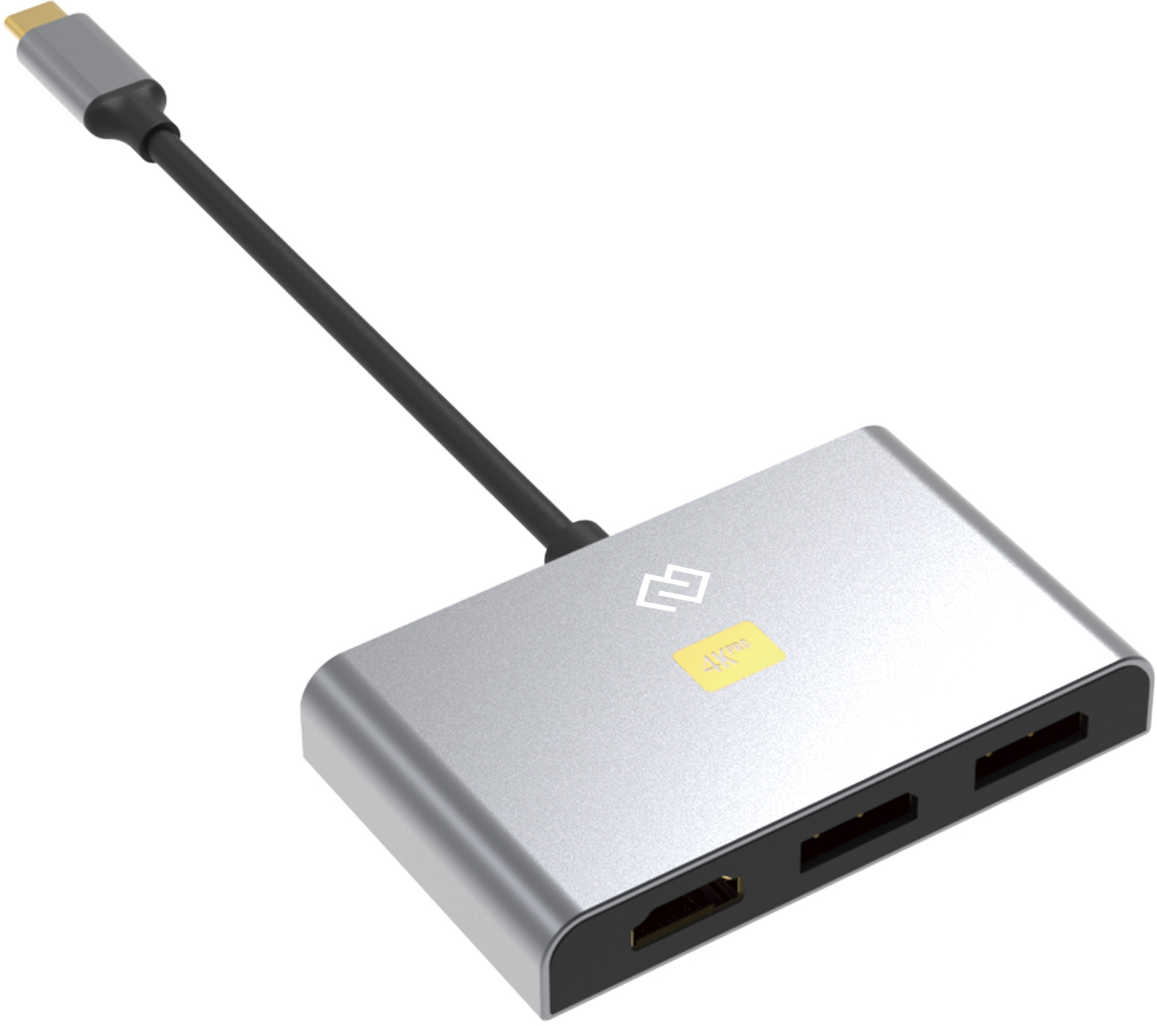 

Док-станция Digma DS-500, 3840x2160 (4K), USB Type-C, серебристый (DS-500), DS-500