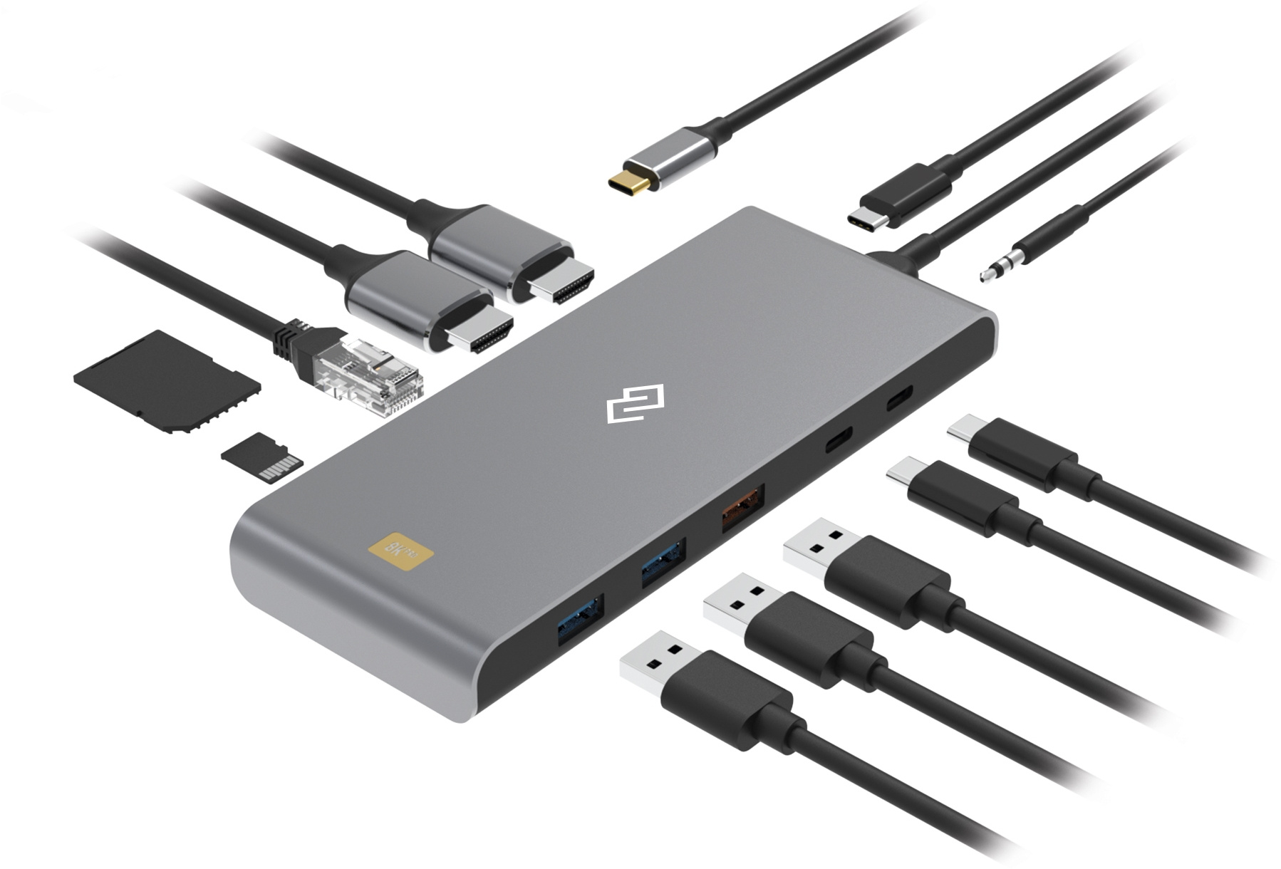 

Док-станция Digma DS-590, 7680x4320 (8K), USB Type-C, черный (DS-590), DS-590