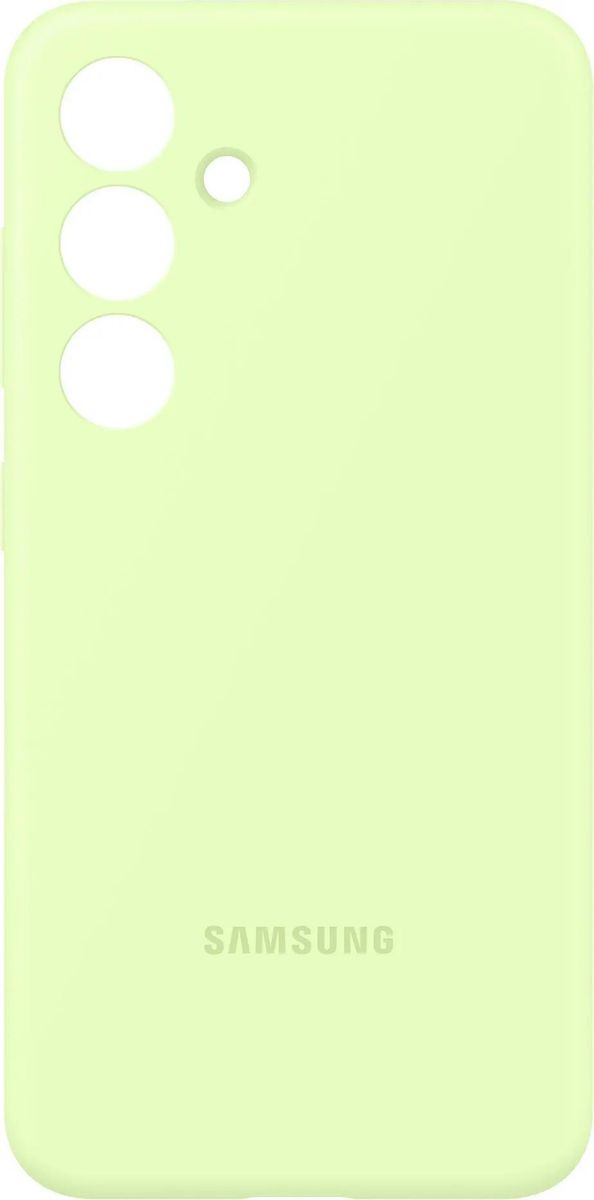 

Чехол-накладка Samsung Silicone Case для смартфона Samsung Galaxy S24, силикон/микрофибра, лайм (EF-PS921TGEGRU)