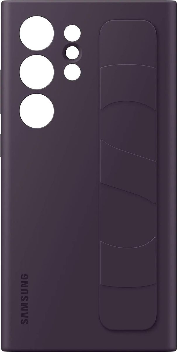 

Чехол-накладка Samsung Standing Grip Case для смартфона Samsung Galaxy S24 Ultra, силикон, темно-фиолетовый (EF-GS928CEEGRU)
