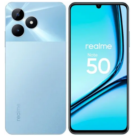 

Смартфон Realme Note 50, 6.7" 1600x720 IPS, Unisoc Tiger T612, 4Gb RAM, 128Gb, 3G/4G, Wi-Fi, BT, 2xCam, 2-Sim, 5000 мА⋅ч, USB Type-C, Android 13, голубой (RLM-3834.4-128.BL), Note 50