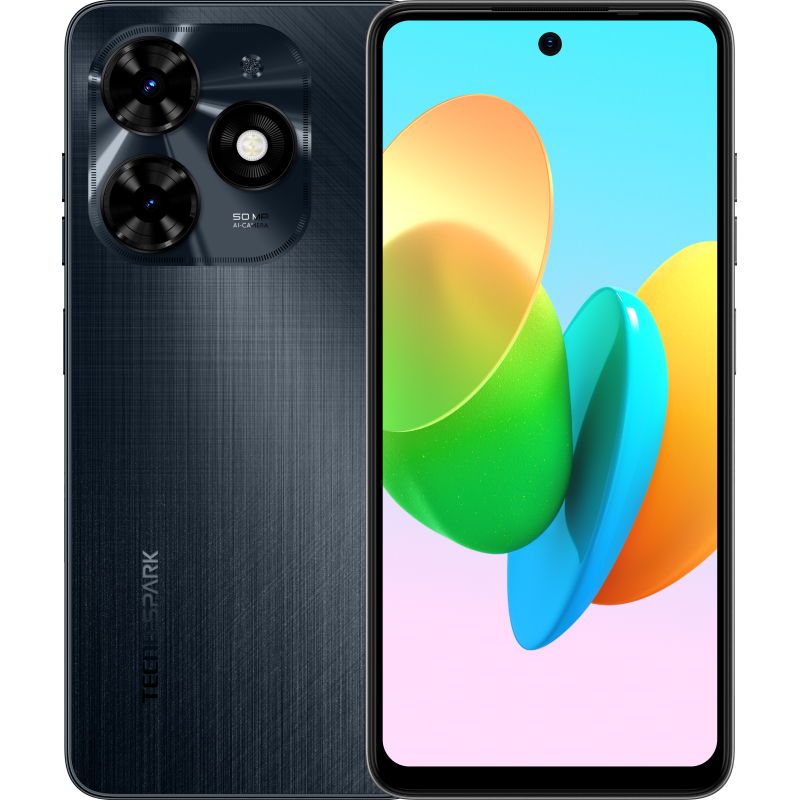 Смартфон Tecno Spark 20C 4Gb/256Gb черный (BG7n SPARK 20C 4/256 Black)