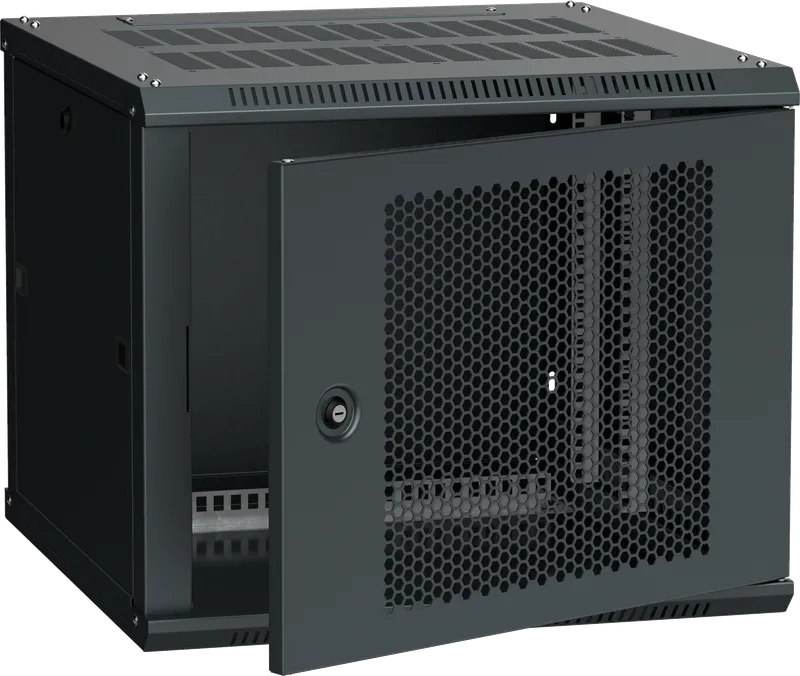 

Шкаф телекоммуникационный настенный 6U 600x600 мм, перфорация/металл, черный, разборный, ITK LINEA W LWR5-06U66-PF (LWR5-06U66-PF), LWR5-06U66-PF