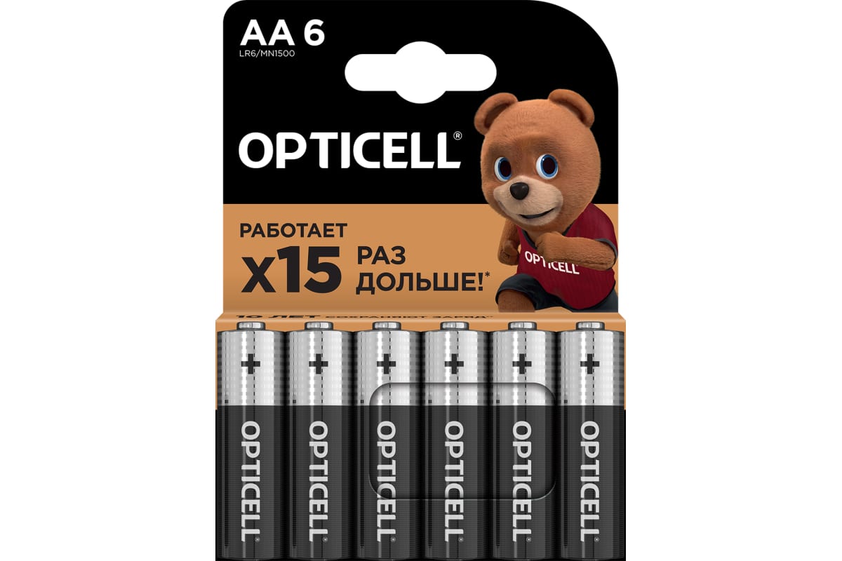 Батарейка OPTICELL Basic, AA (LR6), 1.5V, 6 шт