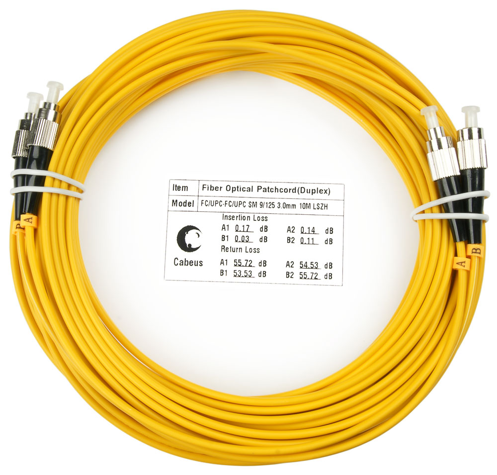 

Патч-корд оптический Cabeus FOP(d)-9-FC-FC-10m, FC/UPC-FC/UPC, одномодовый, 9/125, OS2, двойной, 10 м, LSZH, желтый (FOP(d)-9-FC-FC-10m), FOP(d)-9-FC-FC-10m