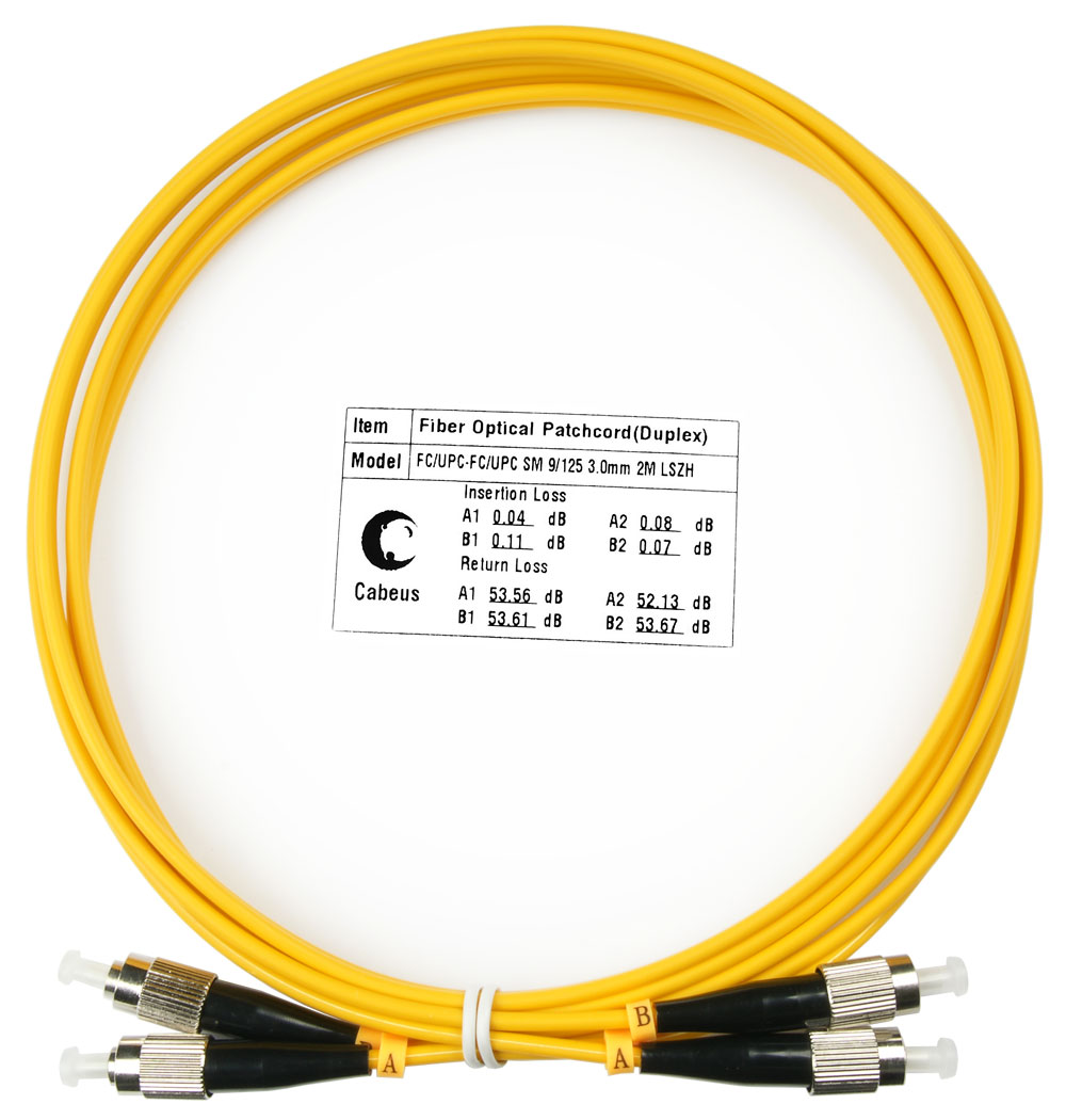 

Патч-корд оптический Cabeus FOP(d)-9-FC-FC-2m, FC/UPC-FC/UPC, одномодовый, 9/125, OS2, двойной, 2 м, LSZH, желтый (FOP(d)-9-FC-FC-2m), FOP(d)-9-FC-FC-2m