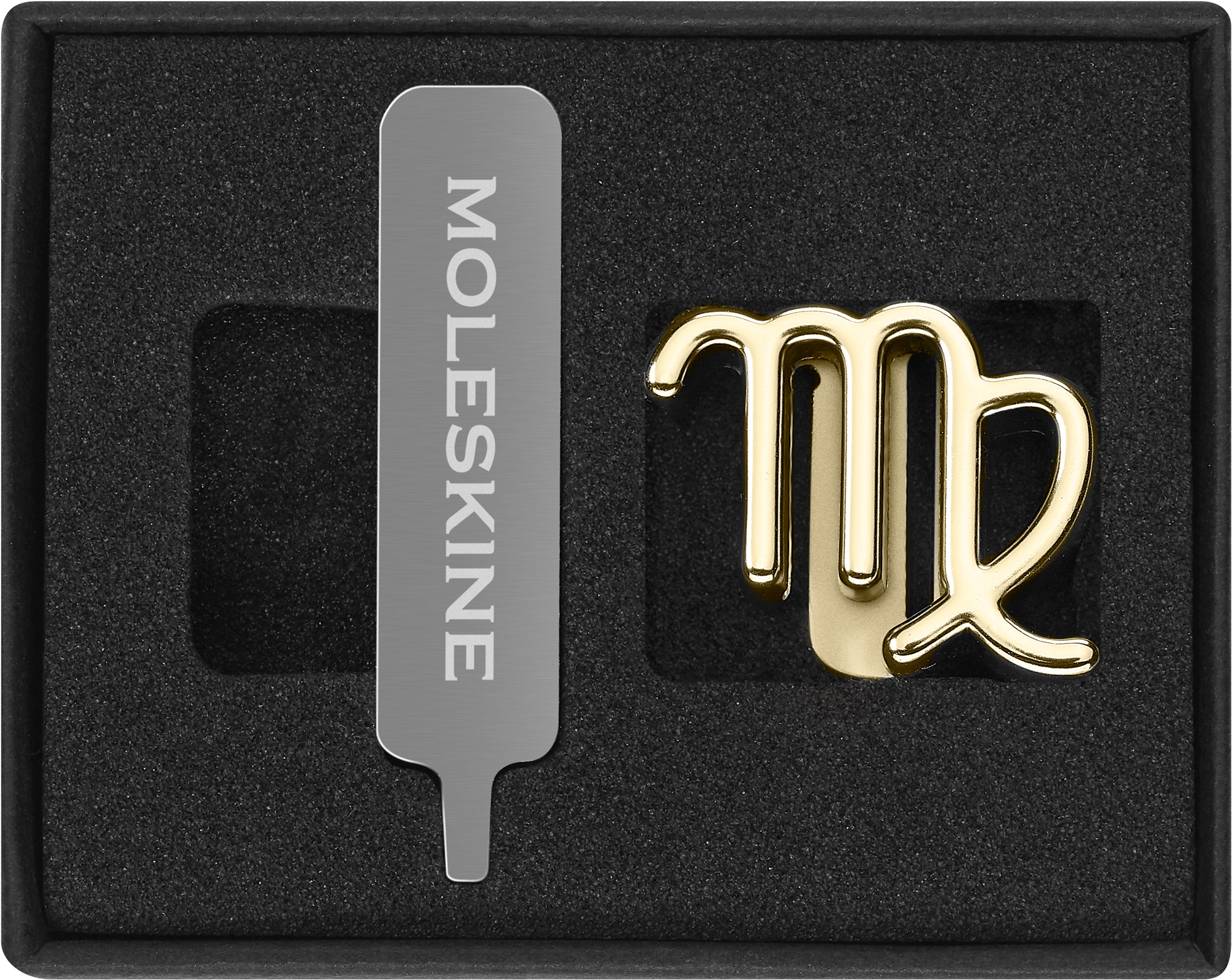 

Шильд-символ Moleskine Дева для блокнота, золотистый (PINVIRGOGOLD), Дева