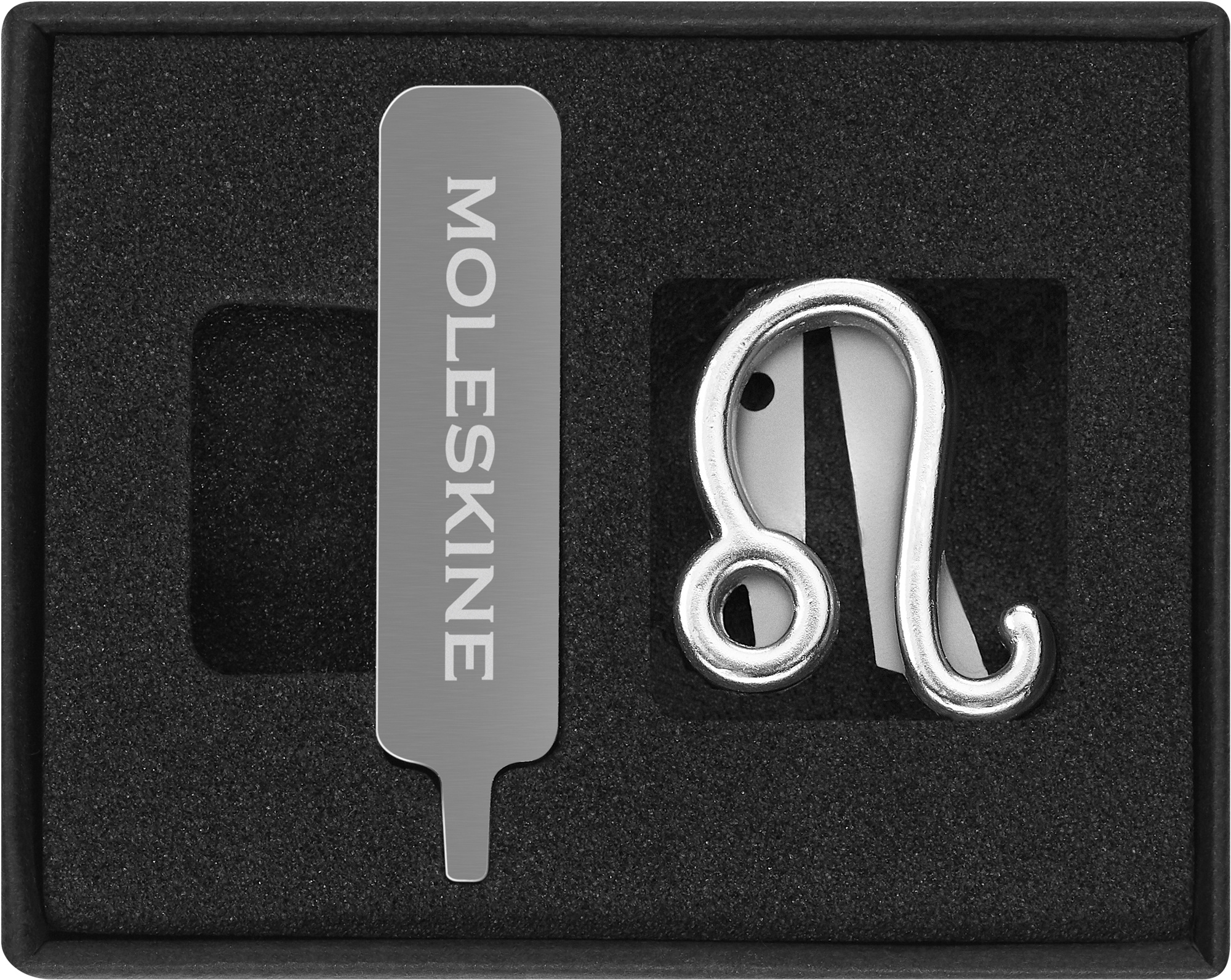 

Шильд-символ Moleskine Лев для блокнота, серебристый (PINLEOSILV), Лев