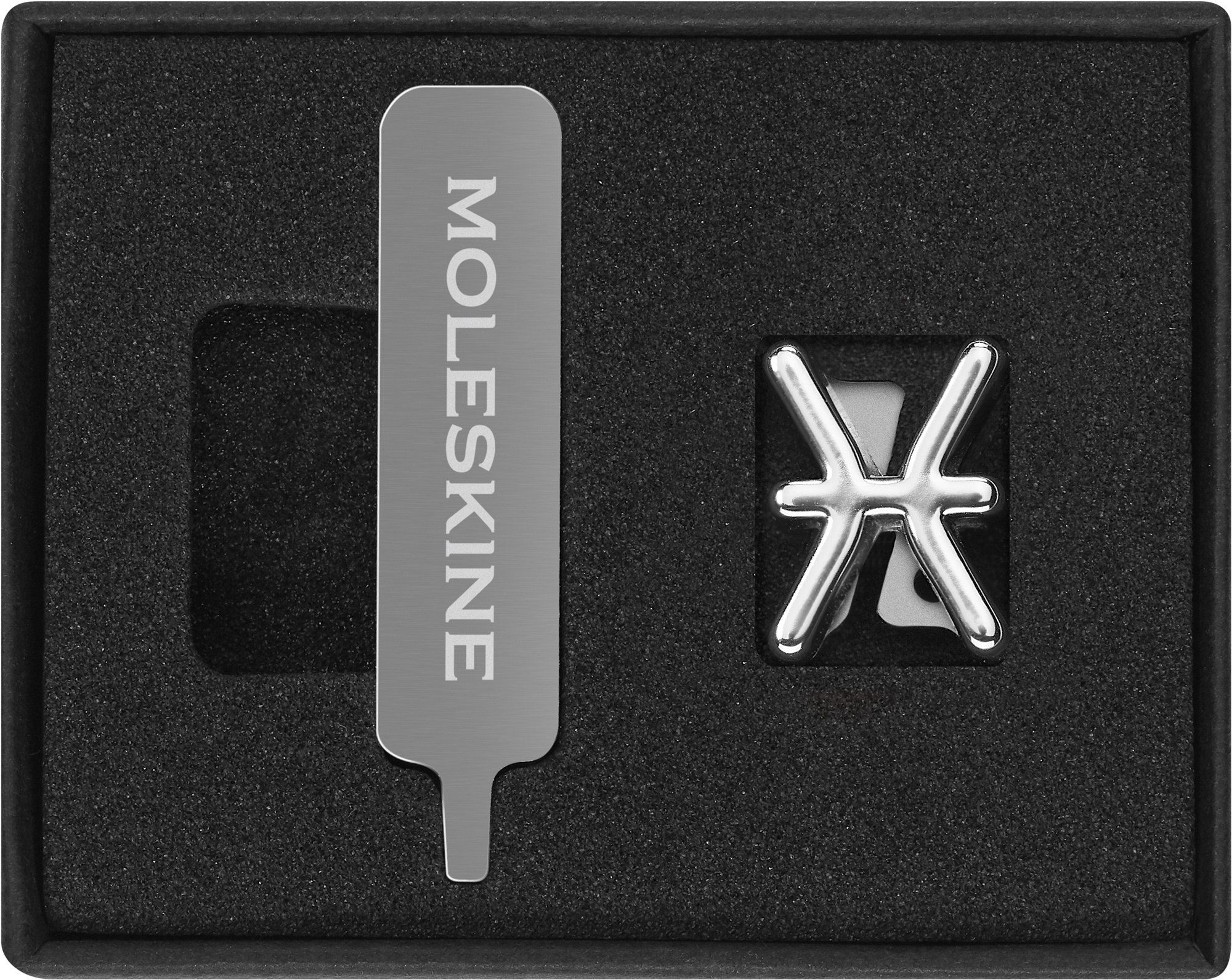 

Шильд-символ Moleskine Рыбы для блокнота, серебристый (PINPISCESSILV), Рыбы