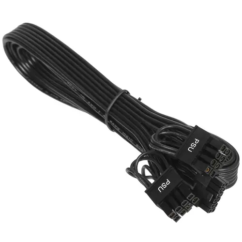

Кабель-переходник питания (адаптер) 2x8-pin PCI-E-12VHPWR DeepCool, 65 см, прямой, для видеокарты, черный (CABDP_12VHPWR cable)