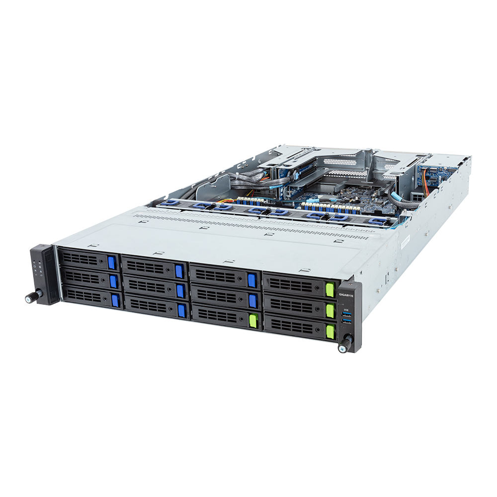 

Серверная платформа Gigabyte R283-S91-AAJ1, 2xSocket4677, 32xDDR5, 12x2.5/3.5 HDD HS + 2x2.5 HS, 2xGLAN, AMI MegaRAC SP-X, Redundant 2x2000 Вт, 2U (6NR283S91DR000AAJ1), R283-S91-AAJ1