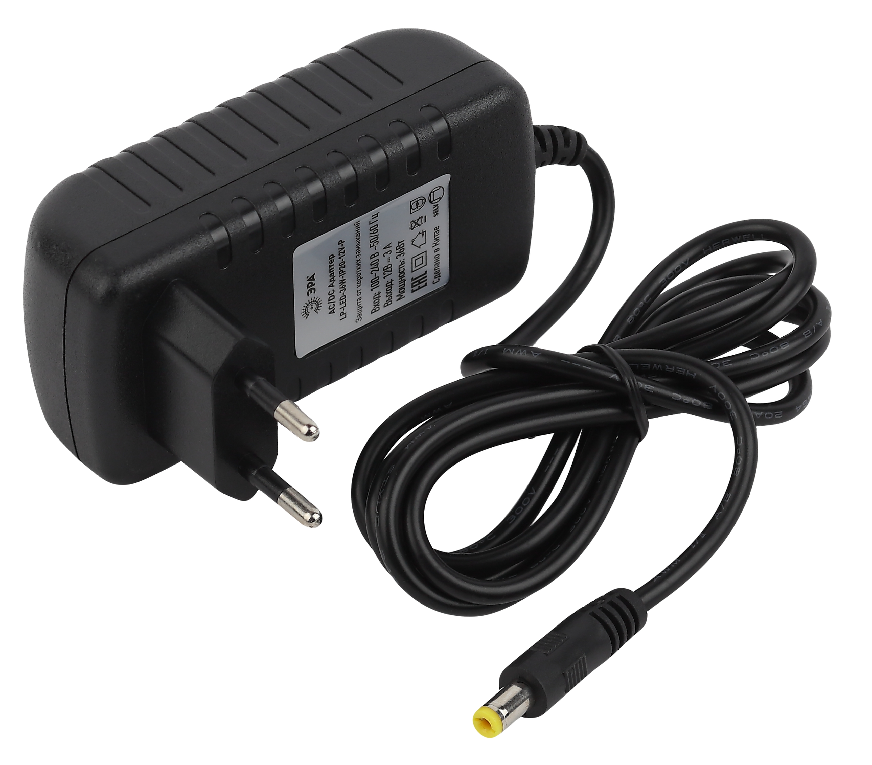 Блок питания (драйвер) Эра LP-LED-36W-IP20-12V-P 36 для светодиодной ленты, черный (Б0044739)