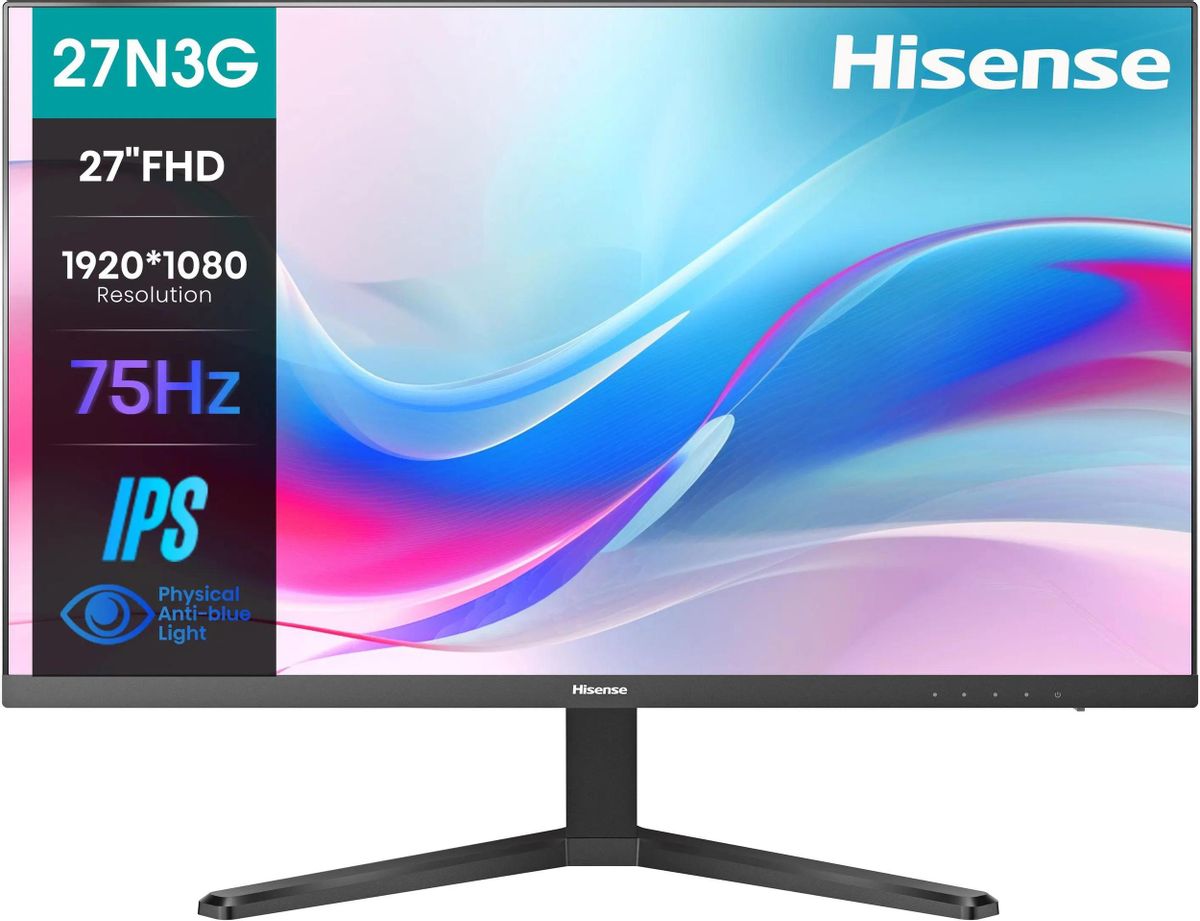 

Монитор 27" Hisense 27N3G IPS, 1920x1080 (16:9), 250кд/м2, 5 мс, 178°/178°, VGA, HDMI, USB Type-C, черный (27N3G), 27N3G