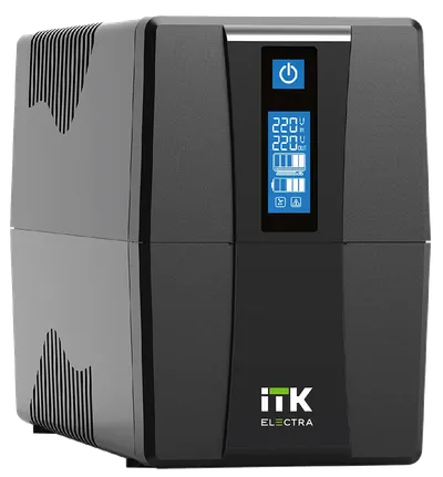 

ИБП ITK ELECTRA EET-0600VA-1-001-S, 600 VA, 360 Вт, EURO, розеток - 2, USB, черный (EET-0600VA-1-001-S), EET-0600VA-1-001-S