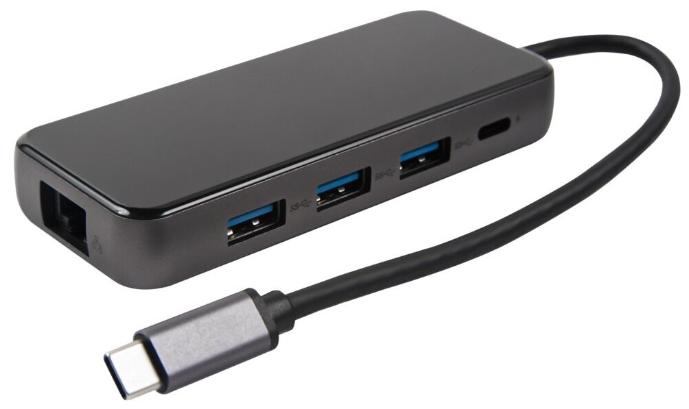Адаптер Barn&Hollis Type-C 8 in 1 для Apple MacBook, USB Type-C, черный (УТ000027056)