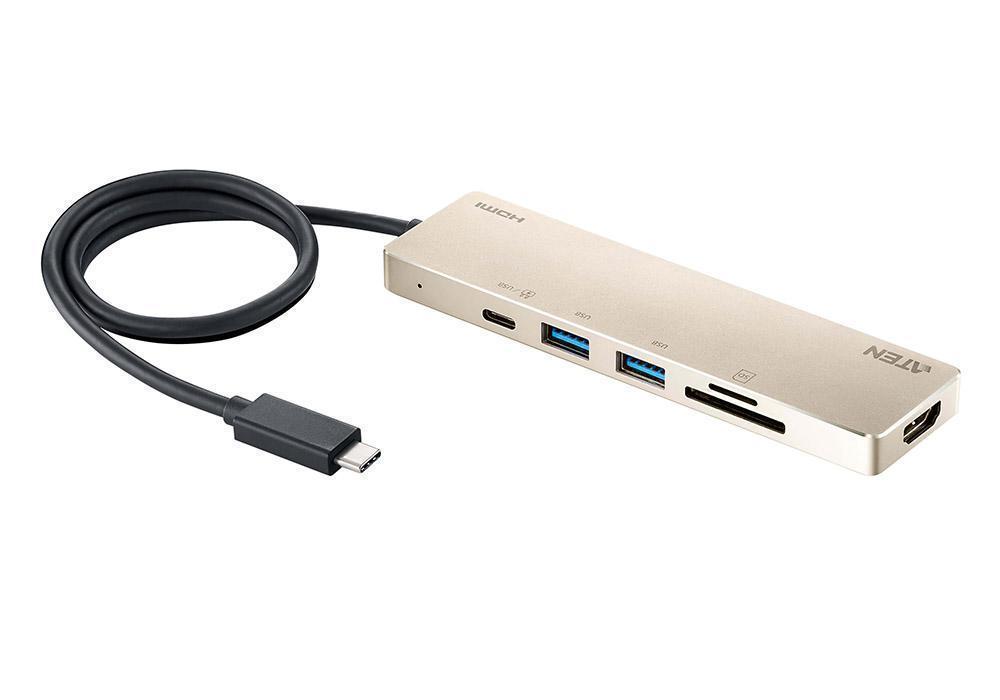 

Док-станция ATEN UH3239, 3840x2160 (4K), USB Type-C, серебристый (UH3239-AT), UH3239
