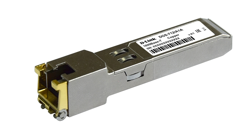 

Модуль SFP D-Link DGS-712, 100 м, RJ-45, 1.25 Гбит/с (DGS-712/A1A/A2A), Серебристый, DGS-712