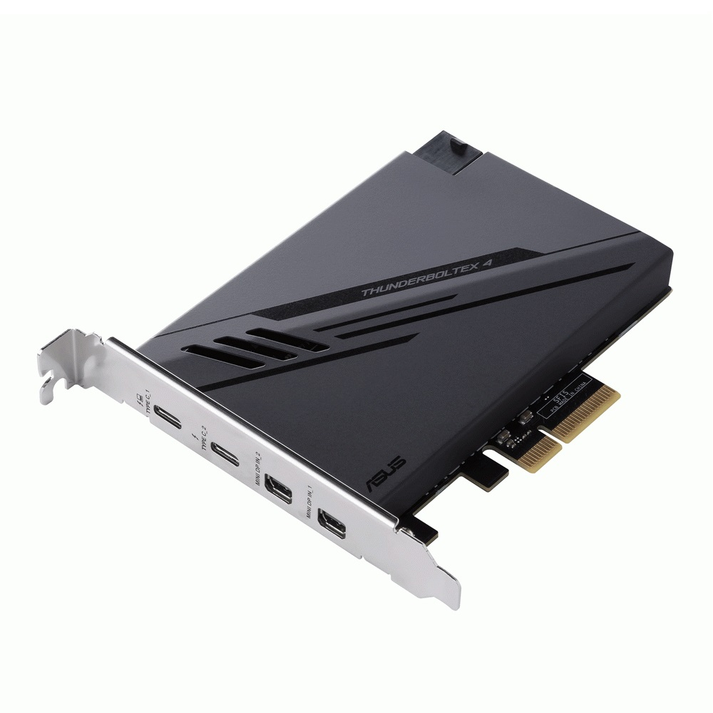 Контроллер PCI-E ASUS ThunderboltEX 4, внешние порты: 2xType-C 2xminiDP, PCI-E (90MC09P0-M0EAY0)