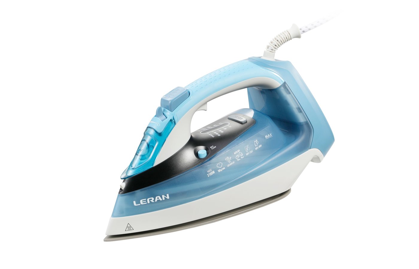 Утюг Leran CEI 670 3.1 кВт, голубой/белый